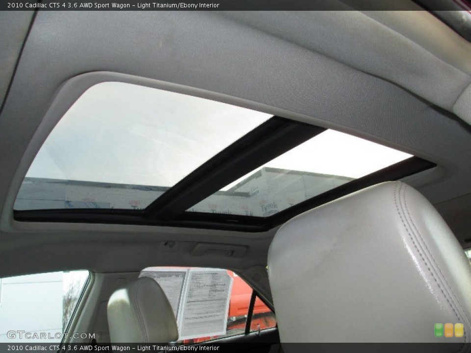 Light Titanium/Ebony Interior Sunroof for the 2010 Cadillac CTS 4 3.6 AWD Sport Wagon #74443301