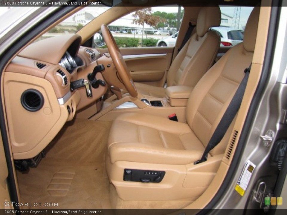 Havanna/Sand Beige 2008 Porsche Cayenne Interiors