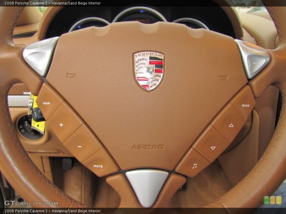 Havanna/Sand Beige Interior Controls for the 2008 Porsche Cayenne S #74443574