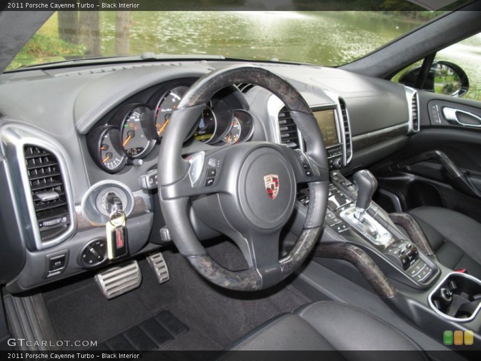 Black Interior Dashboard for the 2011 Porsche Cayenne Turbo #74443604