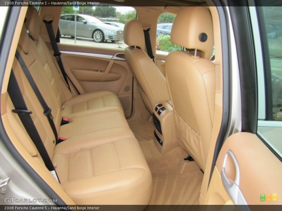 Havanna/Sand Beige Interior Rear Seat for the 2008 Porsche Cayenne S #74443850