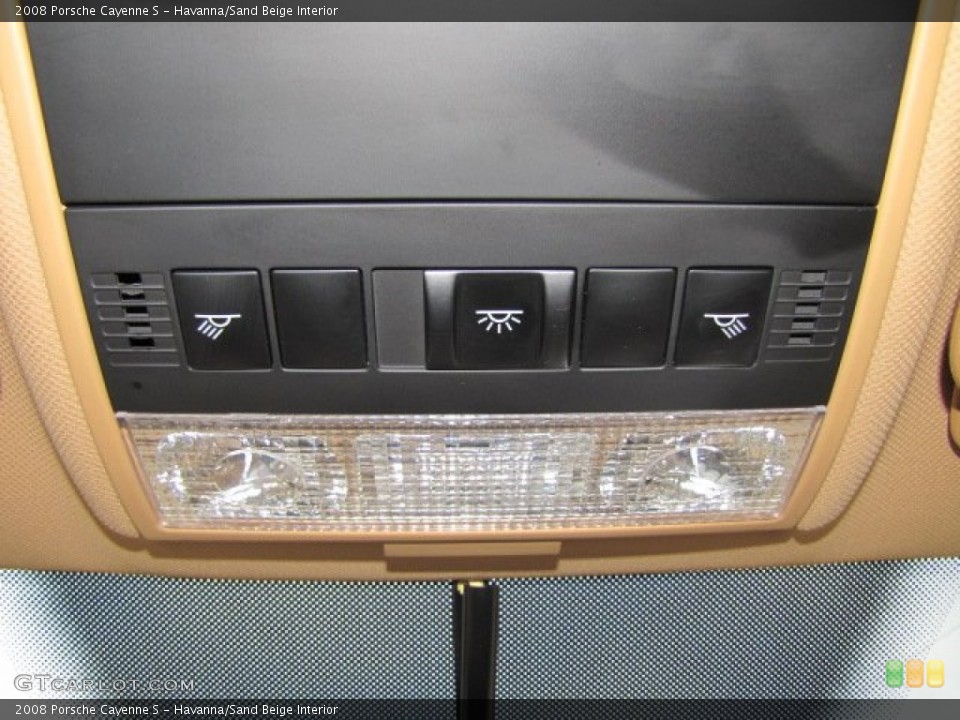 Havanna/Sand Beige Interior Controls for the 2008 Porsche Cayenne S #74444148