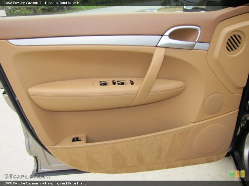 Havanna/Sand Beige Interior Door Panel for the 2008 Porsche Cayenne S #74444184