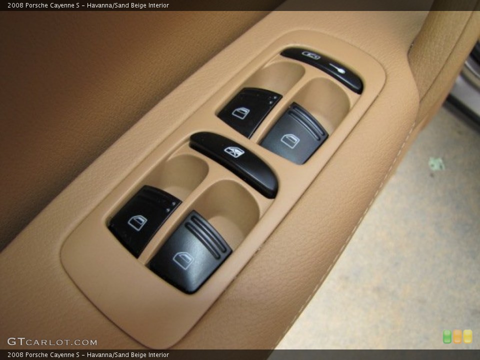 Havanna/Sand Beige Interior Controls for the 2008 Porsche Cayenne S #74444233
