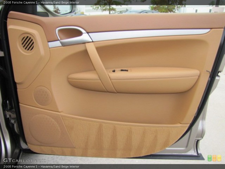 Havanna/Sand Beige Interior Door Panel for the 2008 Porsche Cayenne S #74444290