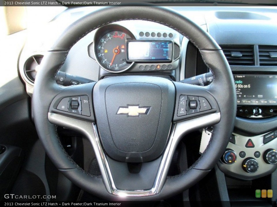 Dark Pewter/Dark Titanium Interior Steering Wheel for the 2013 Chevrolet Sonic LTZ Hatch #74444571