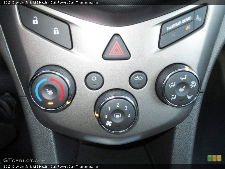 Dark Pewter/Dark Titanium Interior Controls for the 2013 Chevrolet Sonic LTZ Hatch #74444600