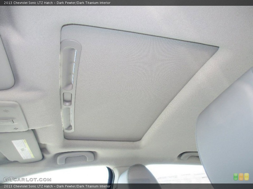 Dark Pewter/Dark Titanium Interior Sunroof for the 2013 Chevrolet Sonic LTZ Hatch #74444618