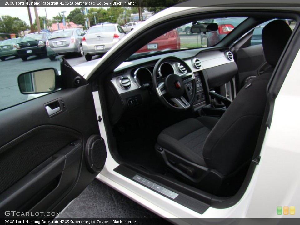 Black Interior Photo for the 2008 Ford Mustang Racecraft 420S Supercharged Coupe #74446199