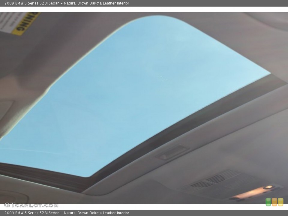 Natural Brown Dakota Leather Interior Sunroof for the 2009 BMW 5 Series 528i Sedan #74447318