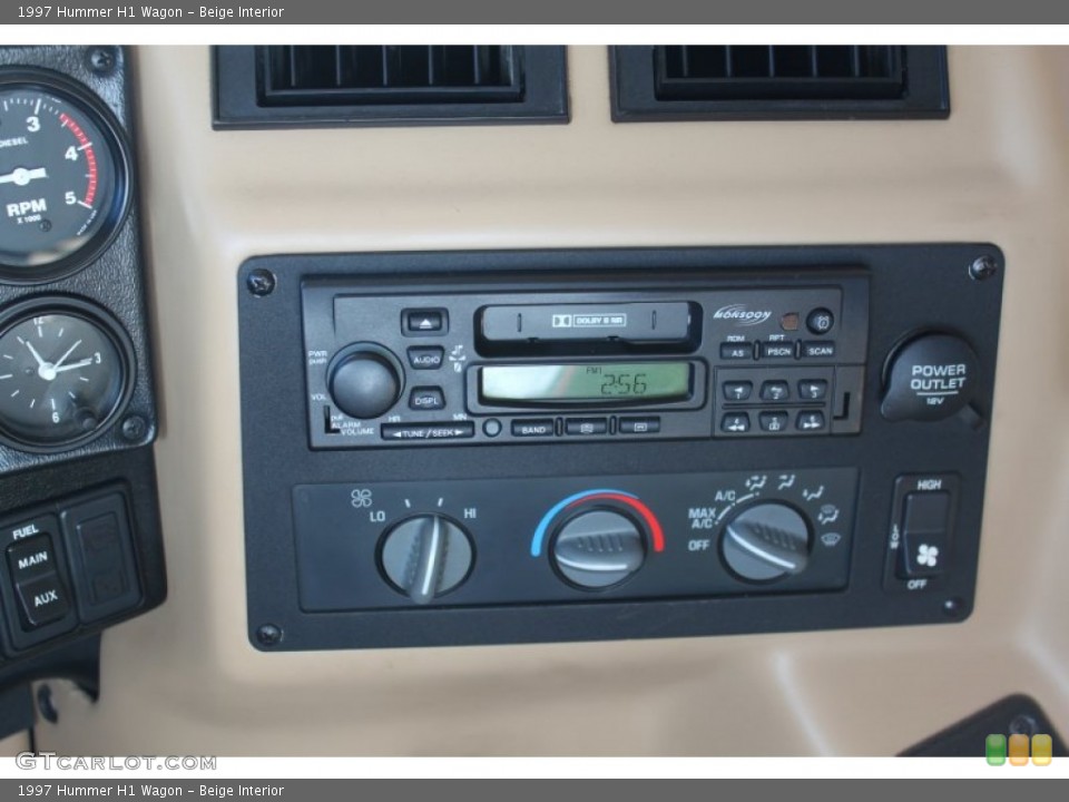 Beige Interior Controls for the 1997 Hummer H1 Wagon #74447756