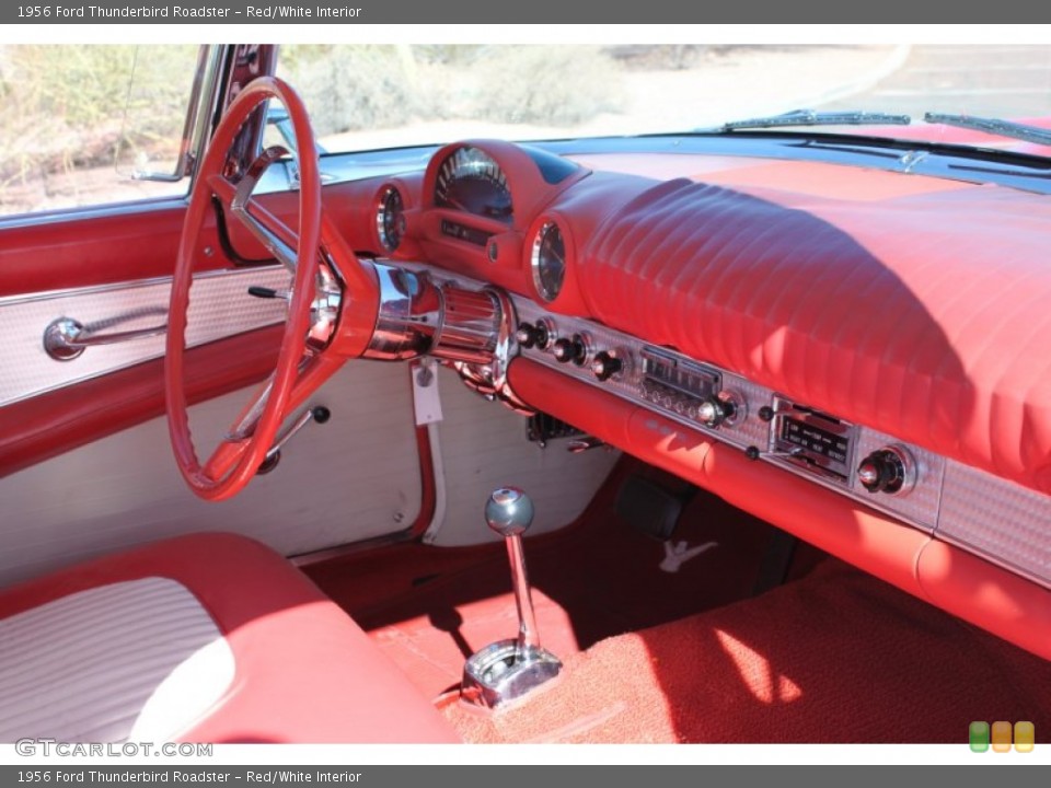 Red/White Interior Dashboard for the 1956 Ford Thunderbird Roadster #74448223