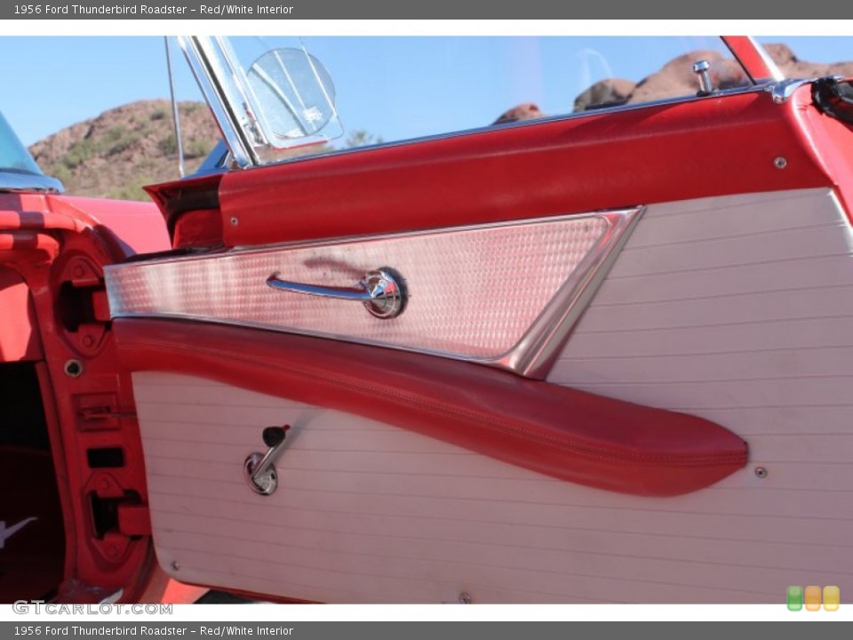 Red/White Interior Door Panel for the 1956 Ford Thunderbird Roadster #74448509