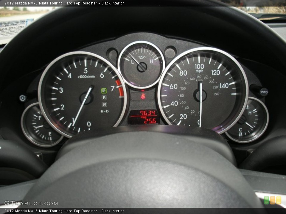Black Interior Gauges for the 2012 Mazda MX-5 Miata Touring Hard Top Roadster #74450960