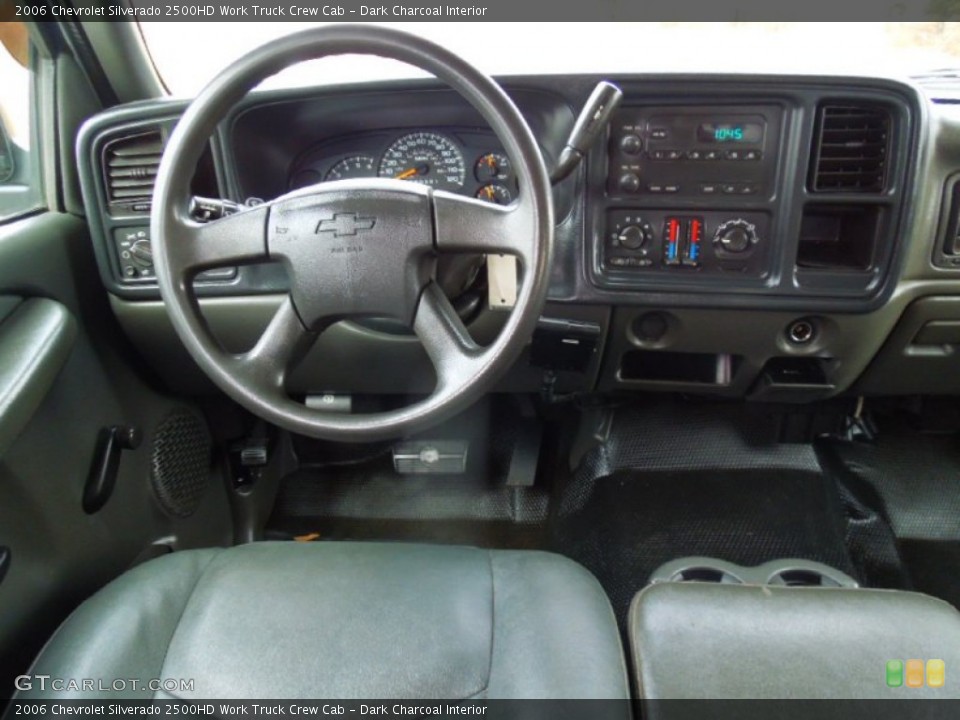 Dark Charcoal Interior Dashboard for the 2006 Chevrolet Silverado 2500HD Work Truck Crew Cab #74451419