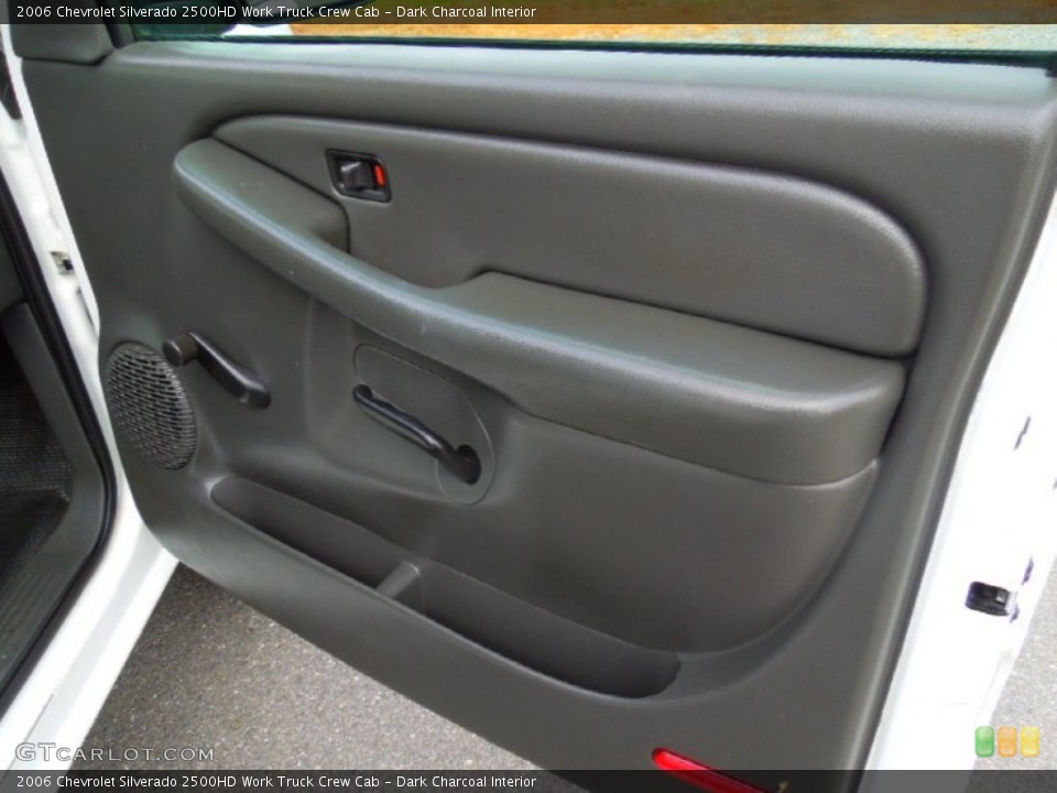 Dark Charcoal Interior Door Panel for the 2006 Chevrolet Silverado 2500HD Work Truck Crew Cab #74451578