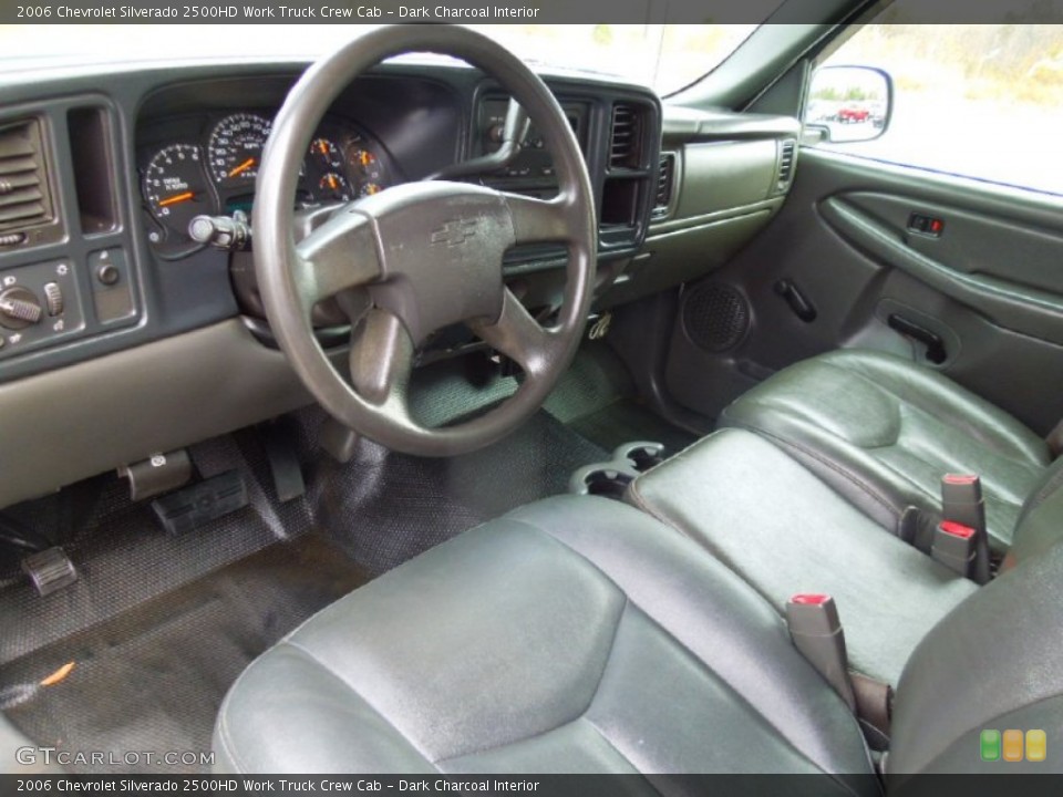 Dark Charcoal Interior Prime Interior for the 2006 Chevrolet Silverado 2500HD Work Truck Crew Cab #74451657