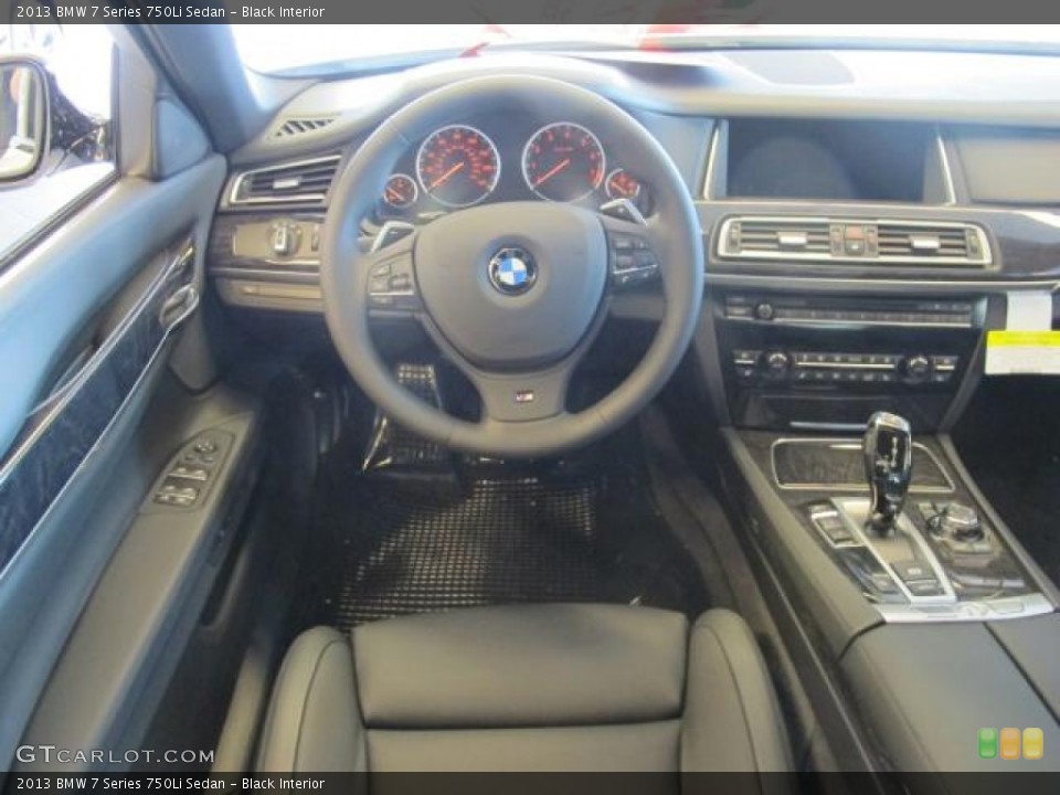 Black Interior Dashboard for the 2013 BMW 7 Series 750Li Sedan #74453933