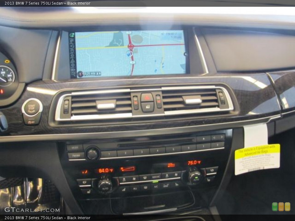 Black Interior Controls for the 2013 BMW 7 Series 750Li Sedan #74453979