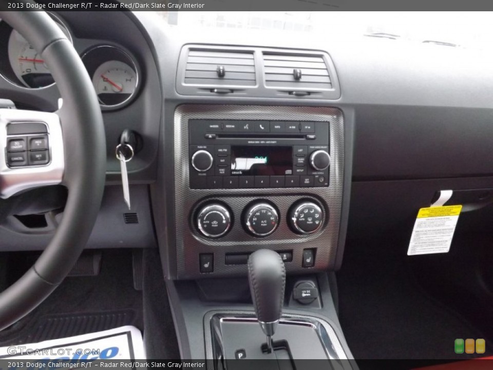 Radar Red/Dark Slate Gray Interior Controls for the 2013 Dodge Challenger R/T #74454716