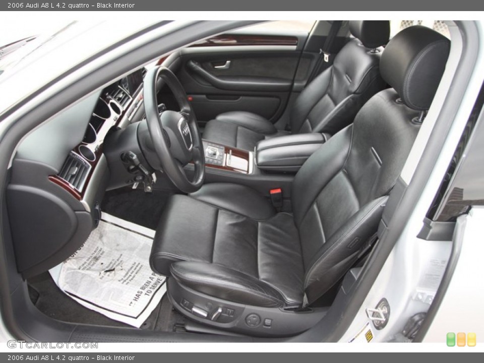 Black Interior Front Seat for the 2006 Audi A8 L 4.2 quattro #74455070