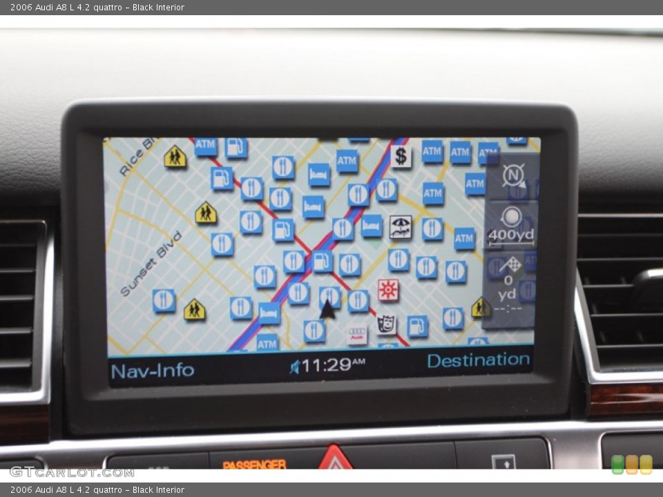 Black Interior Navigation for the 2006 Audi A8 L 4.2 quattro #74455145