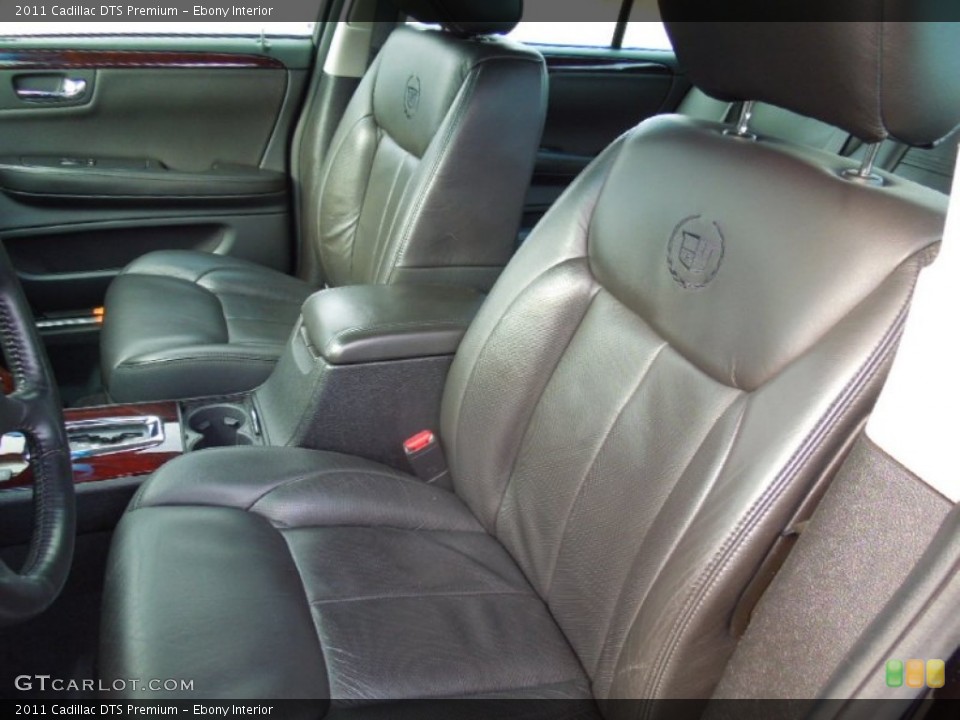 Ebony Interior Front Seat for the 2011 Cadillac DTS Premium #74455232