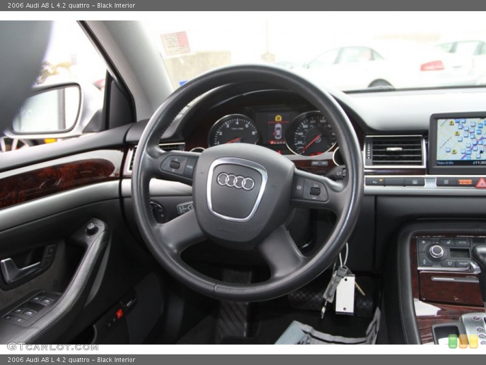 Black Interior Steering Wheel for the 2006 Audi A8 L 4.2 quattro #74455350