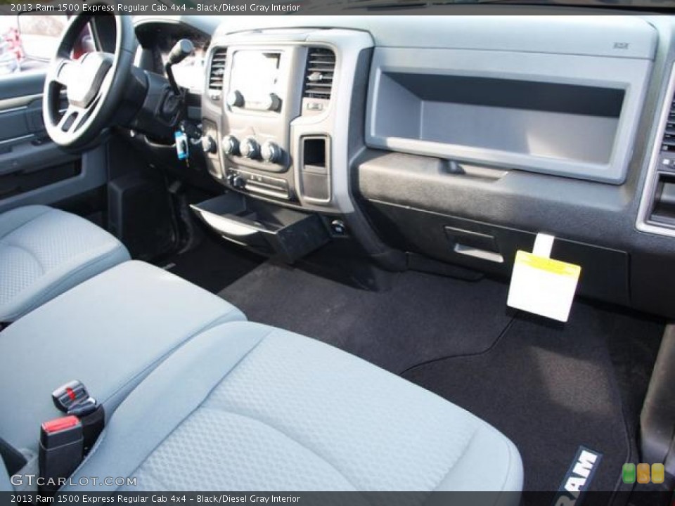 Black/Diesel Gray Interior Photo for the 2013 Ram 1500 Express Regular Cab 4x4 #74455411