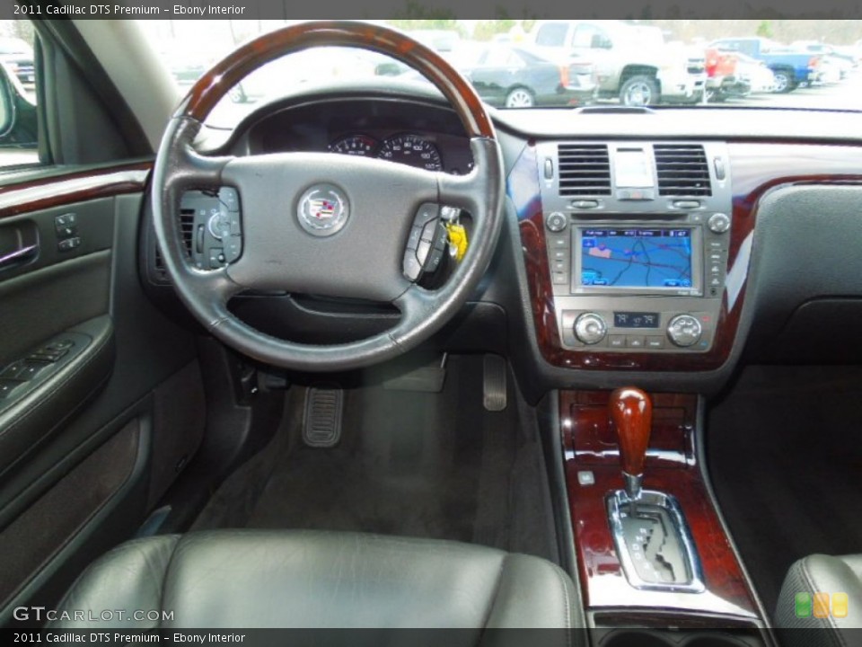 Ebony Interior Dashboard for the 2011 Cadillac DTS Premium #74455448