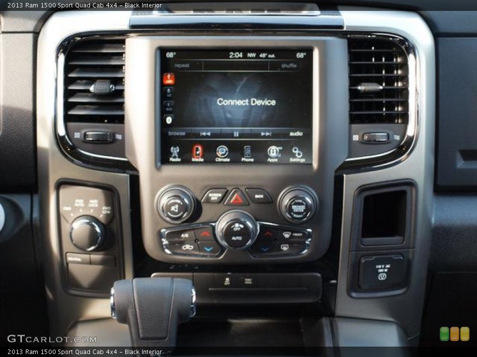 Black Interior Controls for the 2013 Ram 1500 Sport Quad Cab 4x4 #74455729