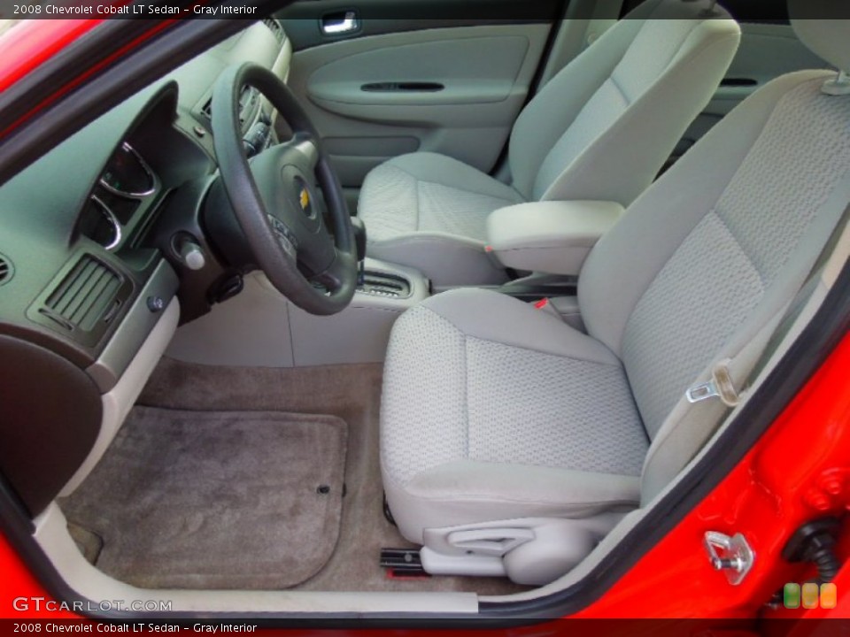 Gray Interior Front Seat for the 2008 Chevrolet Cobalt LT Sedan #74455884
