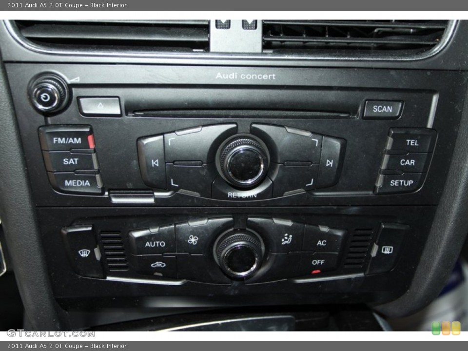 Black Interior Controls for the 2011 Audi A5 2.0T Coupe #74456036