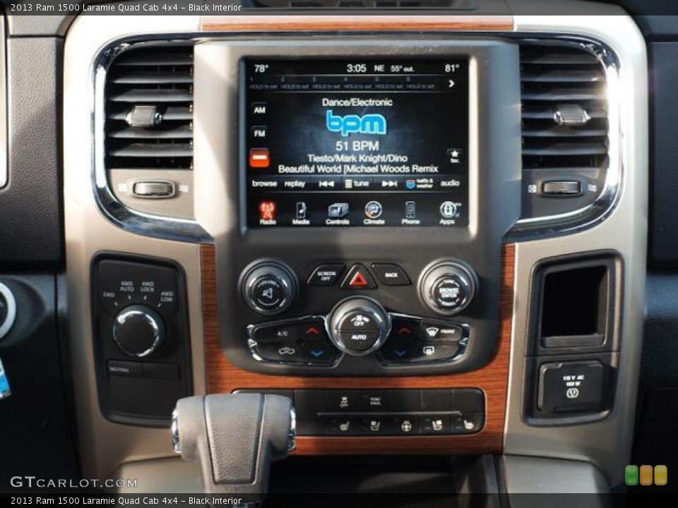Black Interior Controls for the 2013 Ram 1500 Laramie Quad Cab 4x4 #74456896