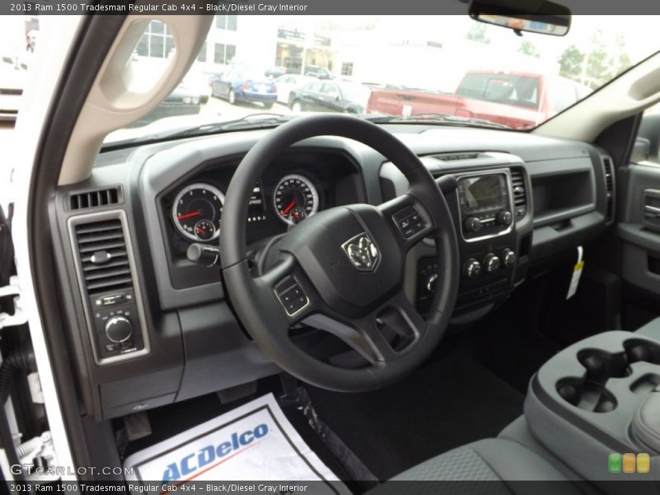 Black/Diesel Gray Interior Dashboard for the 2013 Ram 1500 Tradesman Regular Cab 4x4 #74458838