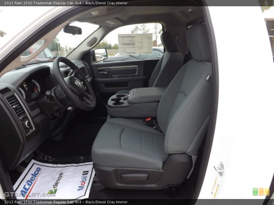 Black/Diesel Gray Interior Photo for the 2013 Ram 1500 Tradesman Regular Cab 4x4 #74458862