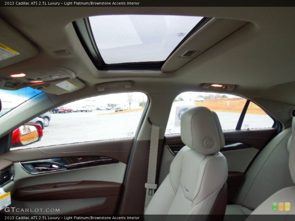 Light Platinum/Brownstone Accents Interior Sunroof for the 2013 Cadillac ATS 2.5L Luxury #74458870