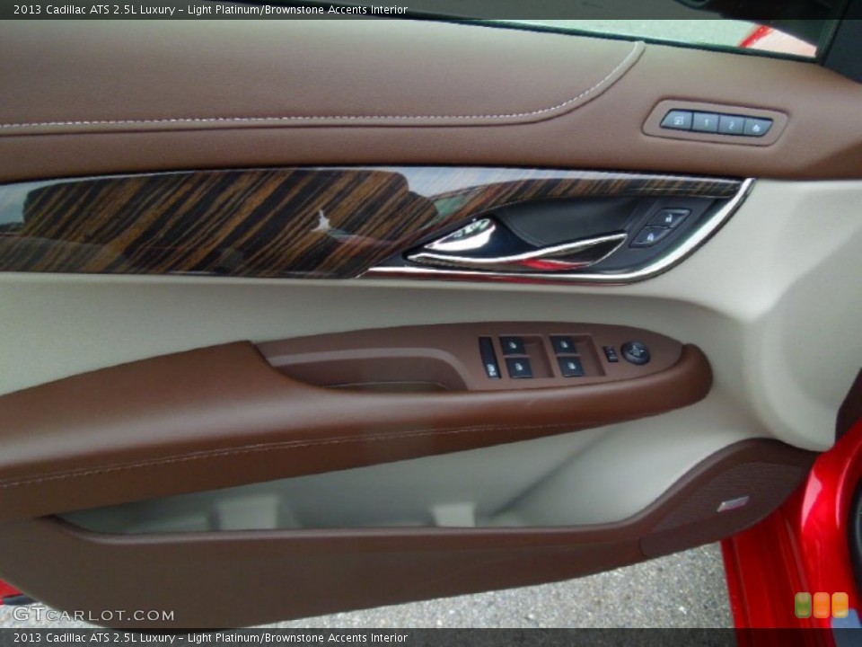 Light Platinum/Brownstone Accents Interior Door Panel for the 2013 Cadillac ATS 2.5L Luxury #74458892