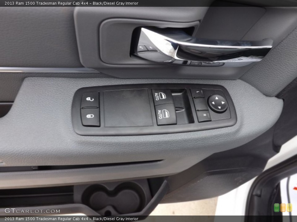 Black/Diesel Gray Interior Controls for the 2013 Ram 1500 Tradesman Regular Cab 4x4 #74458904