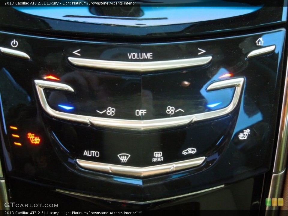 Light Platinum/Brownstone Accents Interior Controls for the 2013 Cadillac ATS 2.5L Luxury #74458934