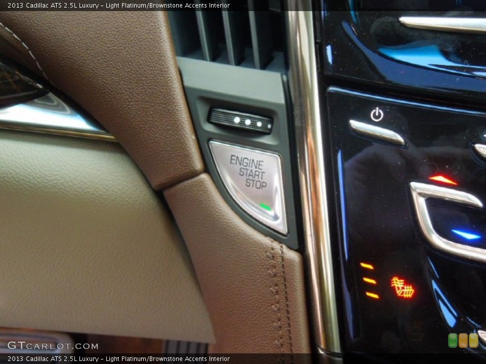 Light Platinum/Brownstone Accents Interior Controls for the 2013 Cadillac ATS 2.5L Luxury #74458955