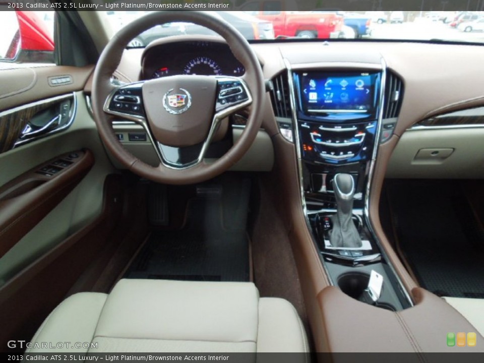 Light Platinum/Brownstone Accents Interior Dashboard for the 2013 Cadillac ATS 2.5L Luxury #74459070