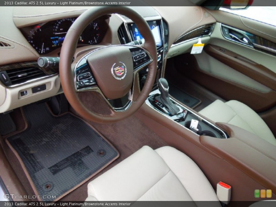 Light Platinum/Brownstone Accents Interior Prime Interior for the 2013 Cadillac ATS 2.5L Luxury #74459228