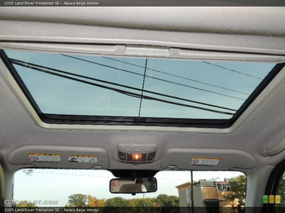 Alpaca Beige Interior Sunroof for the 2005 Land Rover Freelander SE #74460306