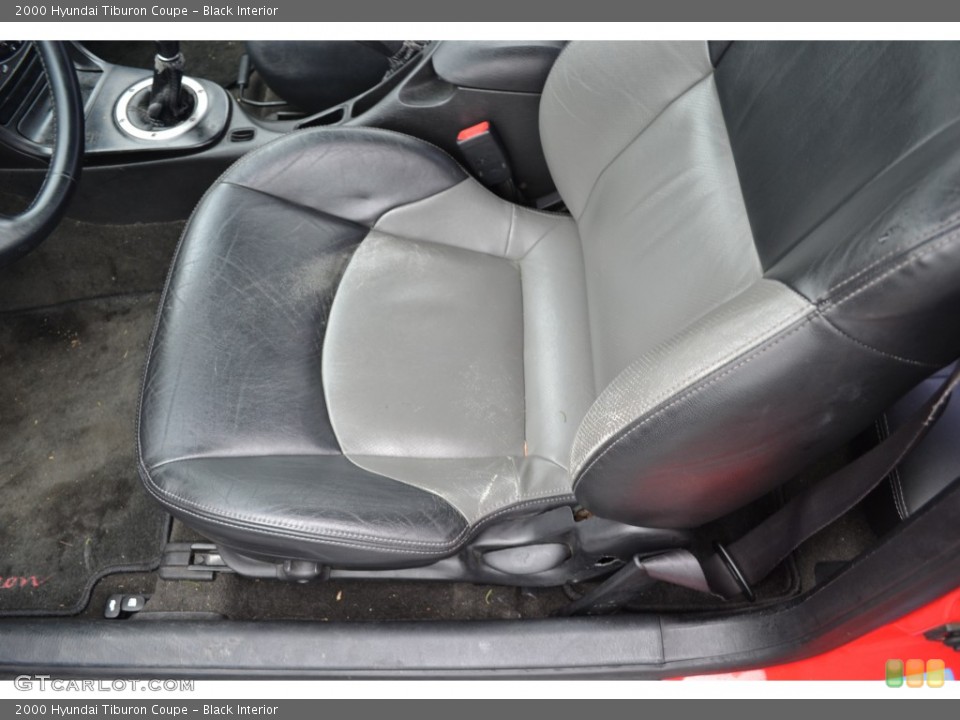 Black Interior Front Seat for the 2000 Hyundai Tiburon Coupe #74460929