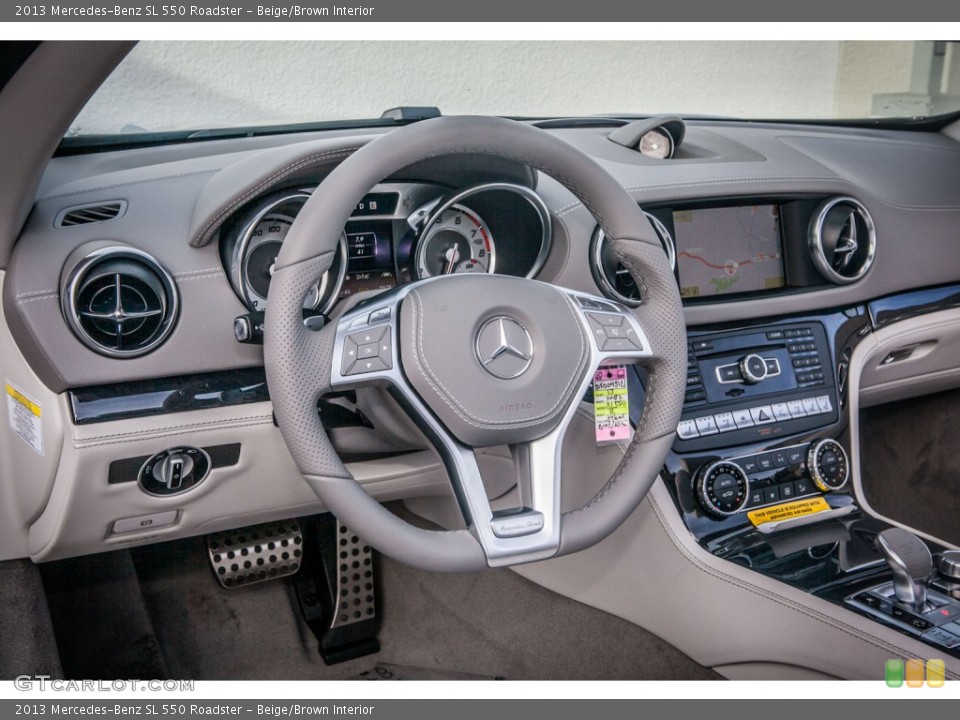 Beige/Brown Interior Dashboard for the 2013 Mercedes-Benz SL 550 Roadster #74461187