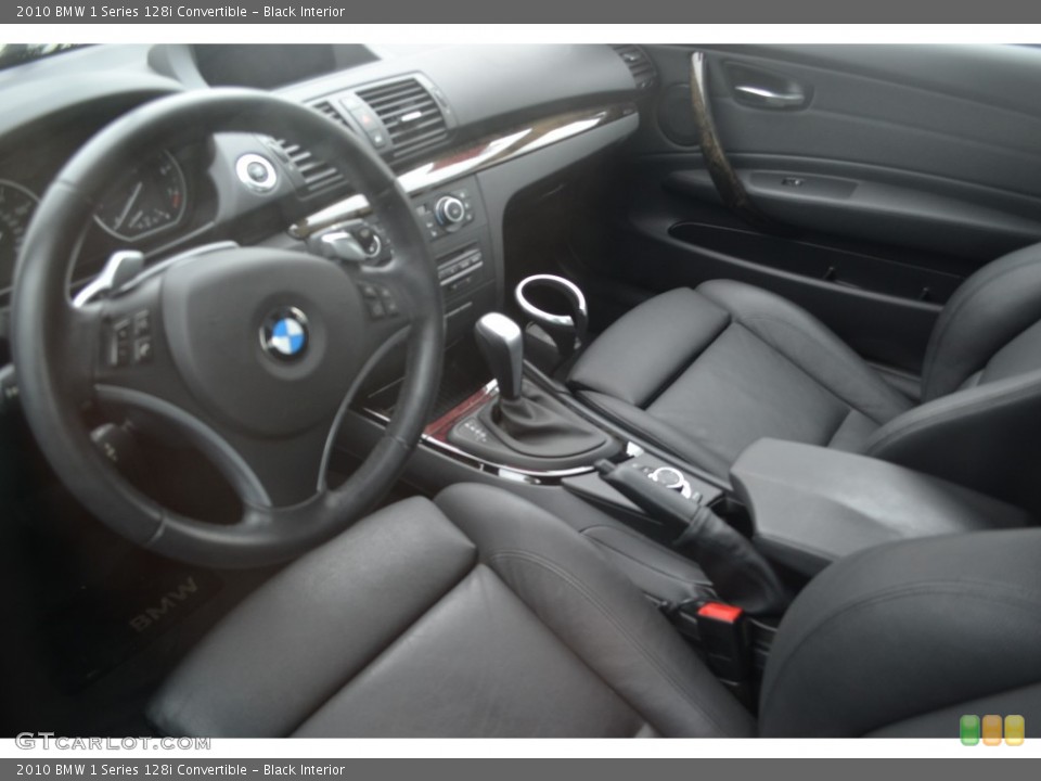Black Interior Prime Interior for the 2010 BMW 1 Series 128i Convertible #74461223
