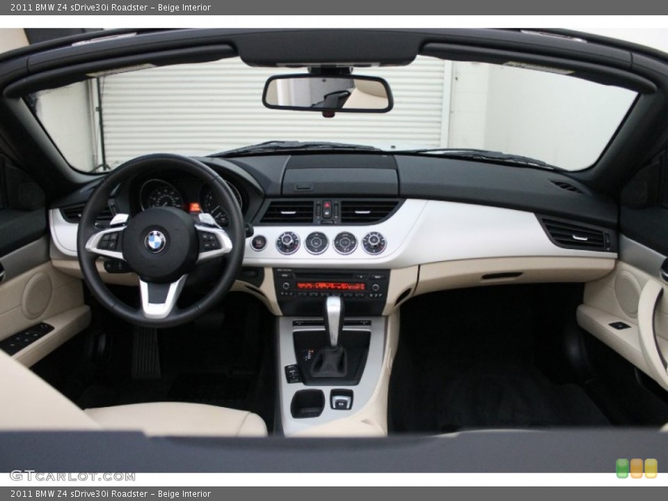 Beige Interior Dashboard for the 2011 BMW Z4 sDrive30i Roadster #74461724