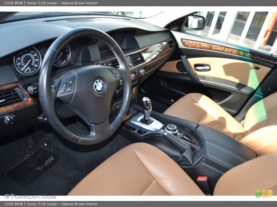 Natural Brown Interior Prime Interior for the 2008 BMW 5 Series 528i Sedan #74462615