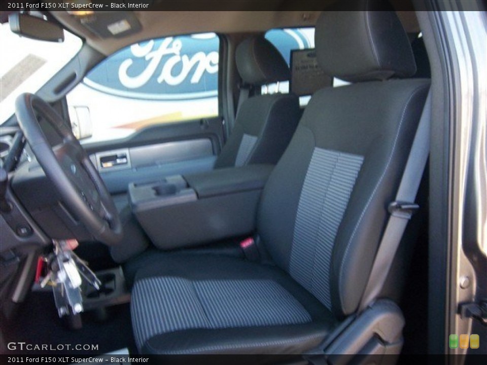 Black Interior Front Seat for the 2011 Ford F150 XLT SuperCrew #74466003